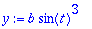 y := b*sin(t)^3