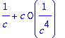 1/c+c*O(1/(c^4))