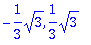 -1/3*sqrt(3), 1/3*sqrt(3)