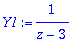 Y1 := 1/(z-3)