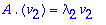A.v[2] = lambda[2]*v[2]