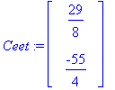 Ceet := Vector(%id = 22332032)