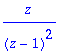 z/((z-1)^2)